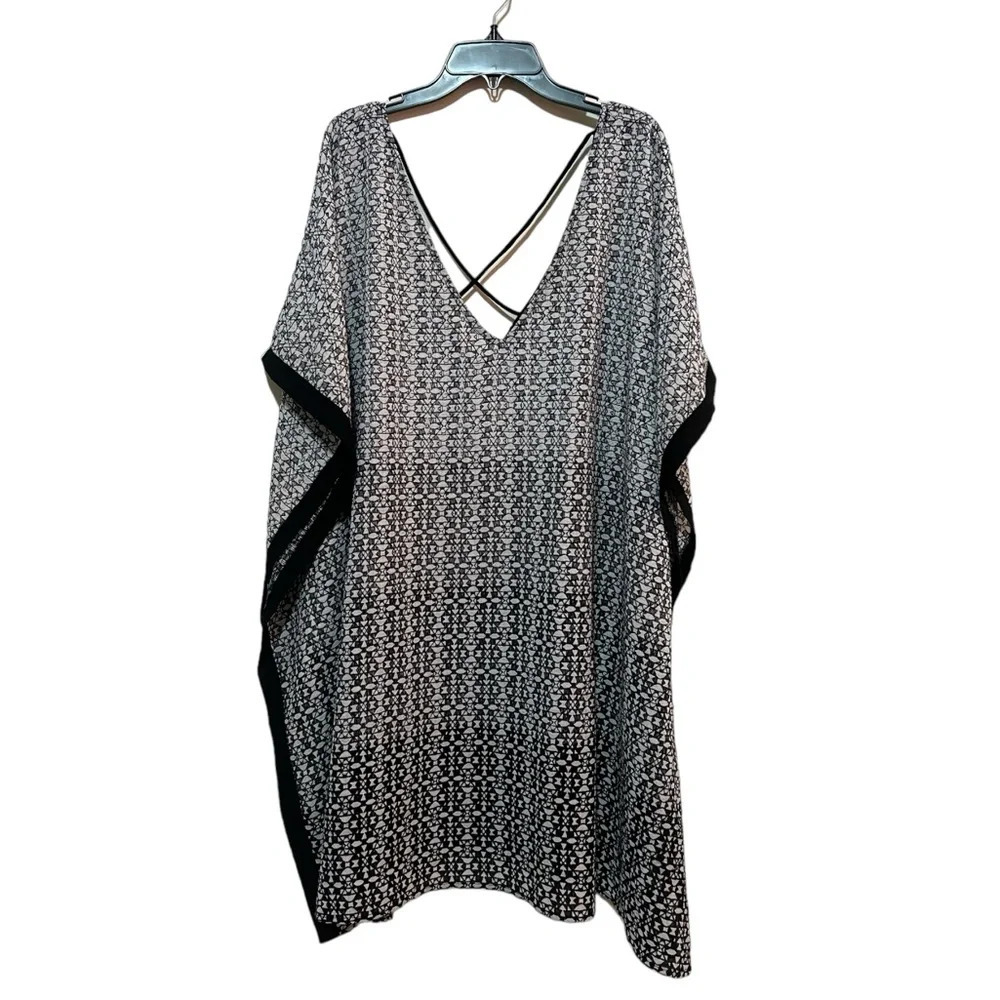 Swimsuits For All Black Gray White Coverup Swim Beach Women’s 18 20 Textured